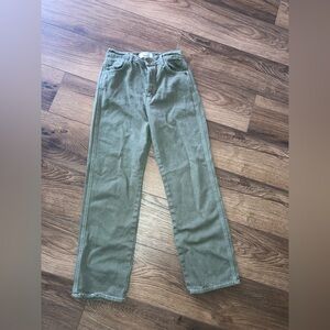Reformation women’s green jeans size 27